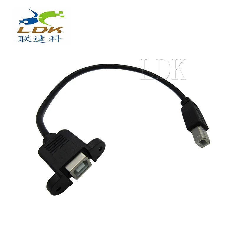 Удлинительный шнур USB для принтера USB-B мужской поворачивает ремень проводки