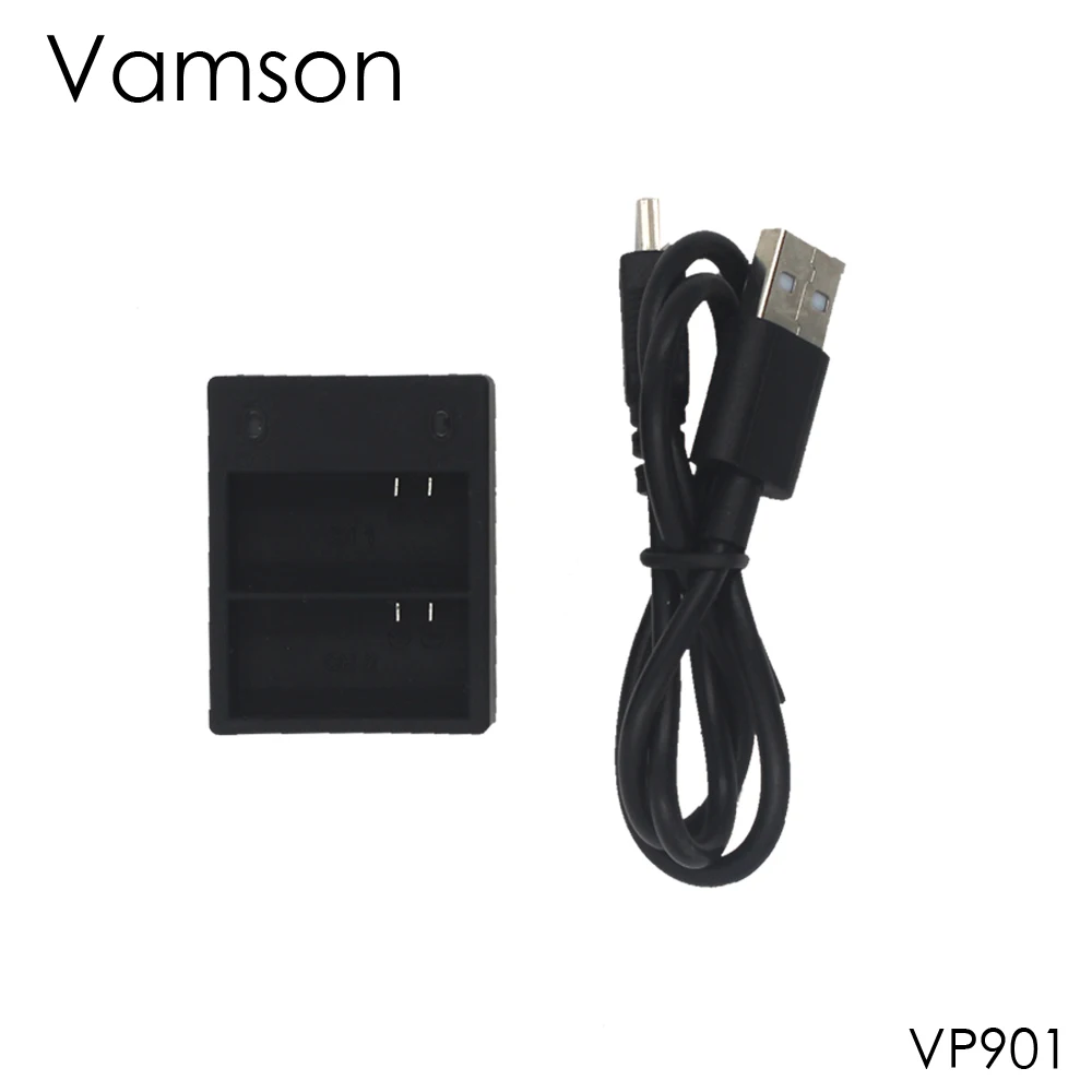 Vamson для GoPro 3 + аксессуары USB двойное зарядное устройство Gopro Hero Экшн камера VP901|for