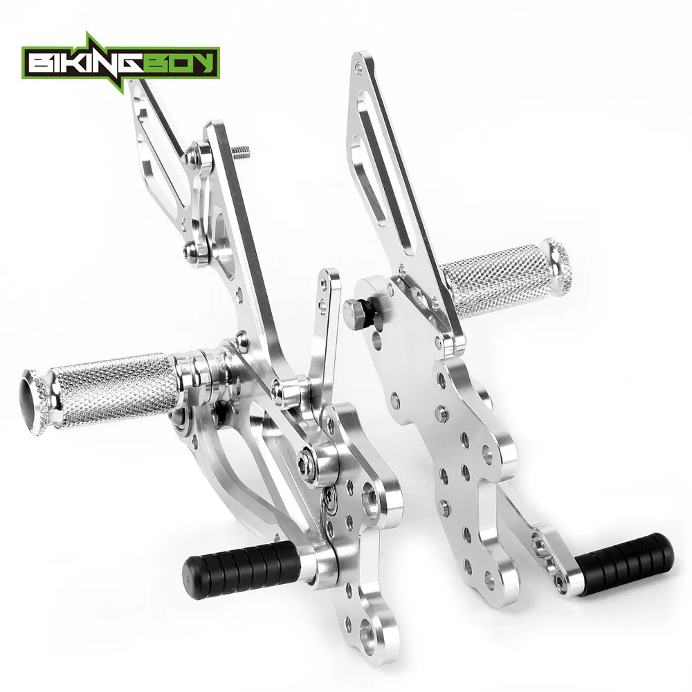 600RR 09-12 Sliver BIKINGBOY задние педали для ног Сзади наборы для ухода за кожей для HONDA CBR600RR 03 04 05 06 07 08 09 10 11 12 CBR 600 RR ABS 09-17 16 15 14 - Цвет: 600RR 09-12 Sliver