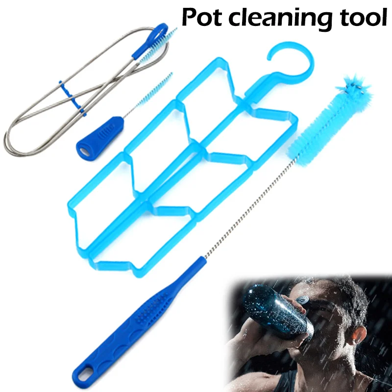 Hot 4pcs Water Bottle Cleaning Brush Bladder Bag Sucker Clean Tools Outdoor Supplies DO2 | Спорт и развлечения