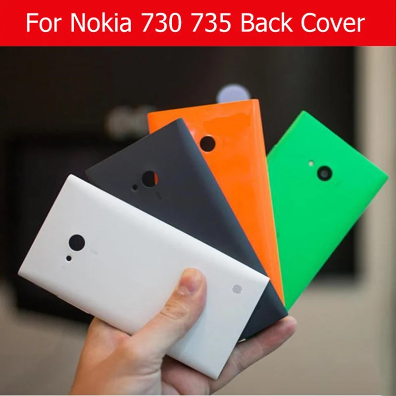 Лучшее качество задняя крышка для Nokia 730 735 корпус батареи Lumia чехол 5 цветов + 1 шт