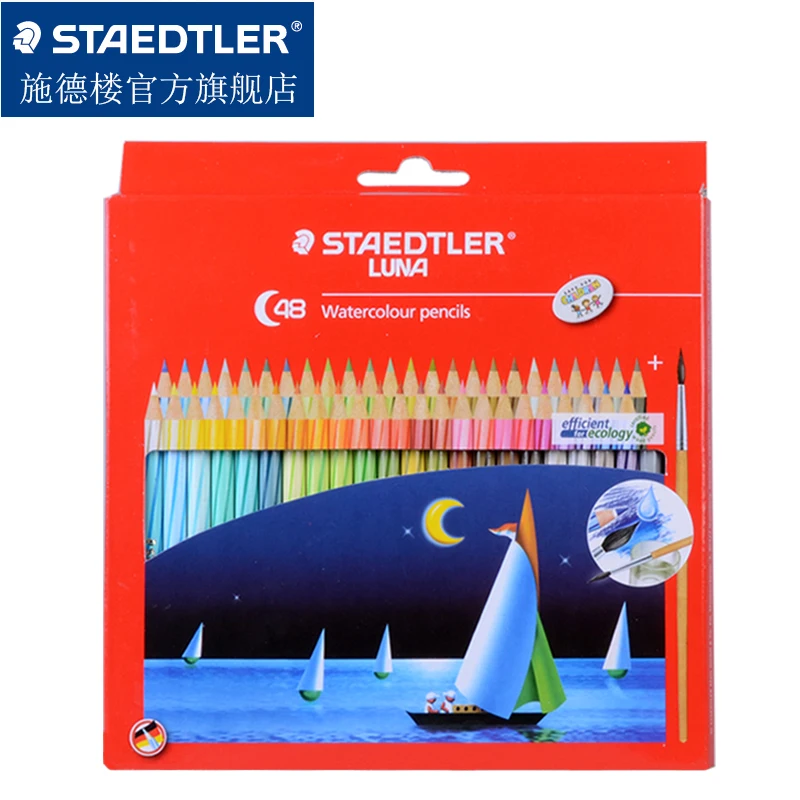 Staedtler Luna 137 10 C12 C24 C36 C48 водорастворимый Цветной Карандаш цветные карандаши