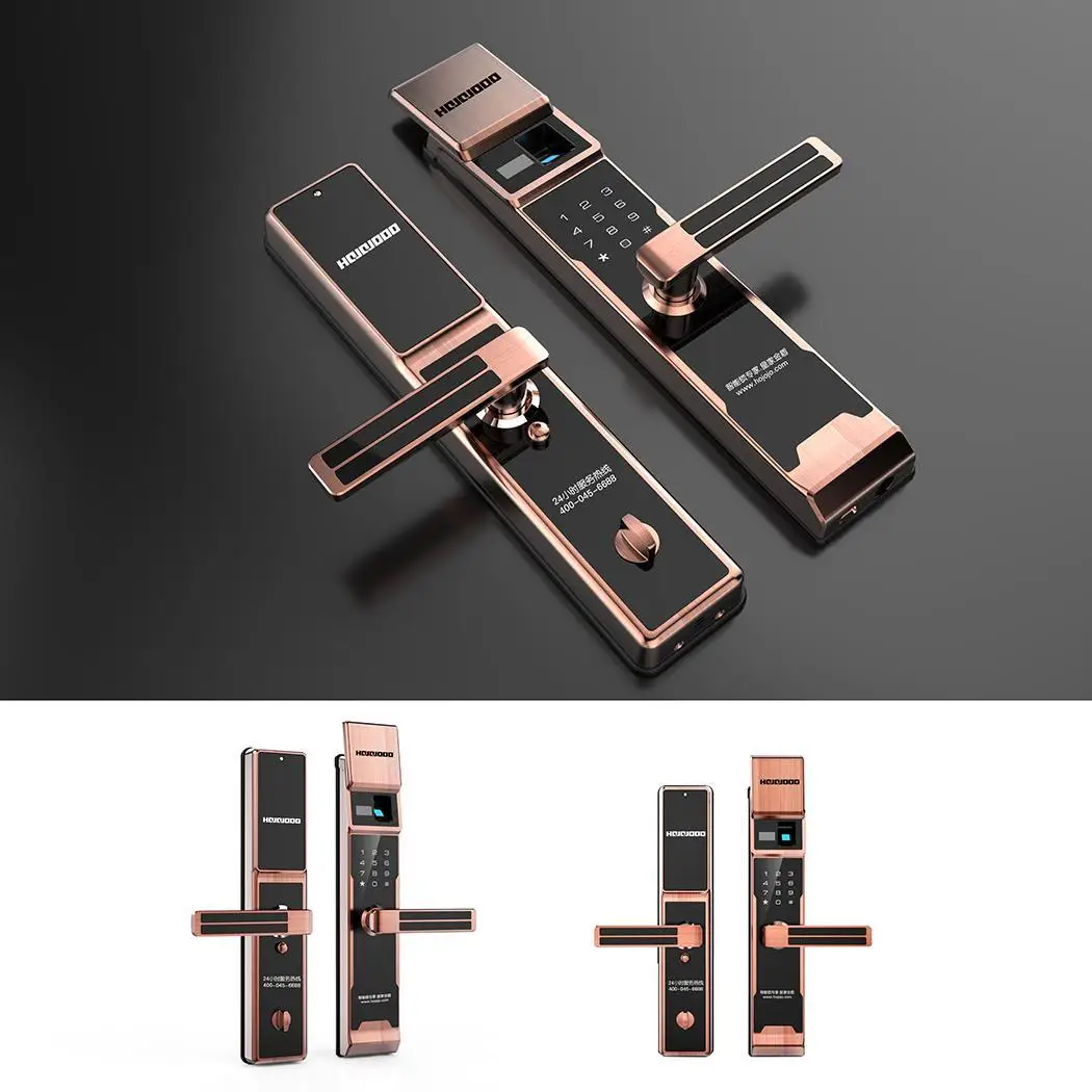 Цифровой биометрический дверной замок сенсорный пароль Противоугонная домашняя