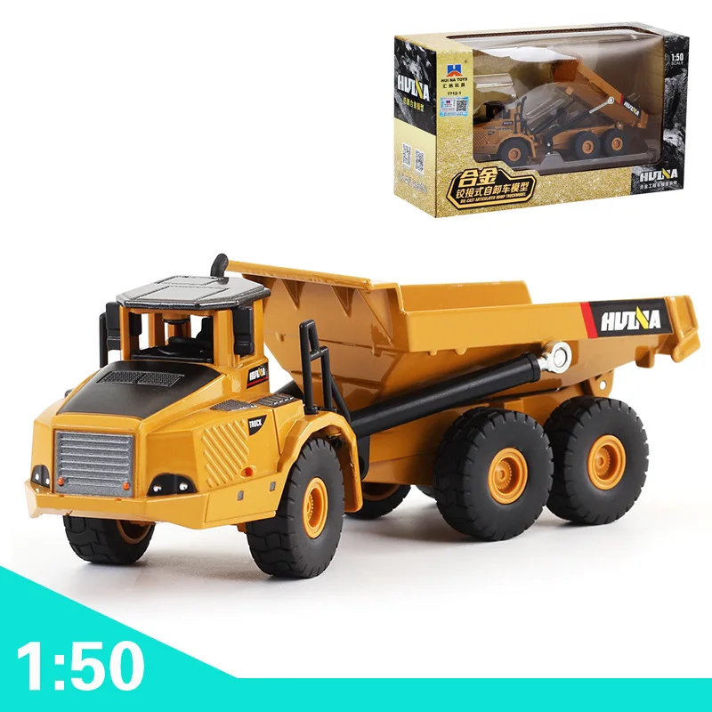 HUINA TOYS 1712 самосвалы из сплава Car1/50 Литые металлические строительные детские
