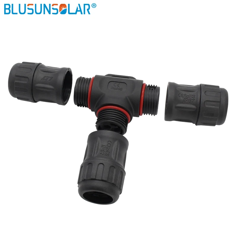 20 шт L20 2P T тип водонепроницаемый тройник разъем полевая сборка IP67|connector