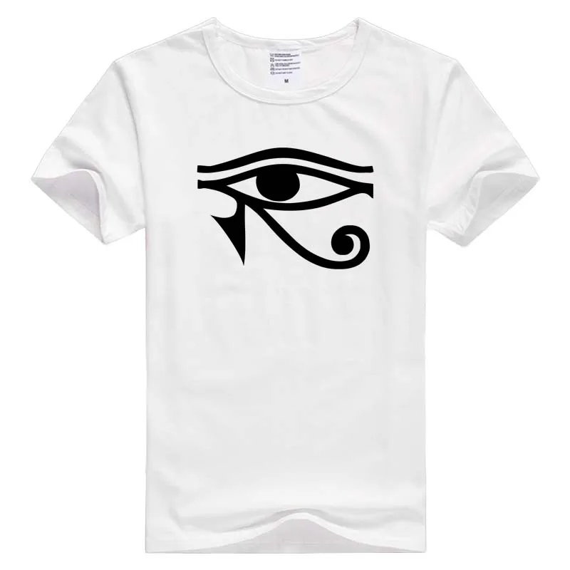 Повседневная Мужская/женская футболка с коротким рукавом Eye of Horus удобная крутая