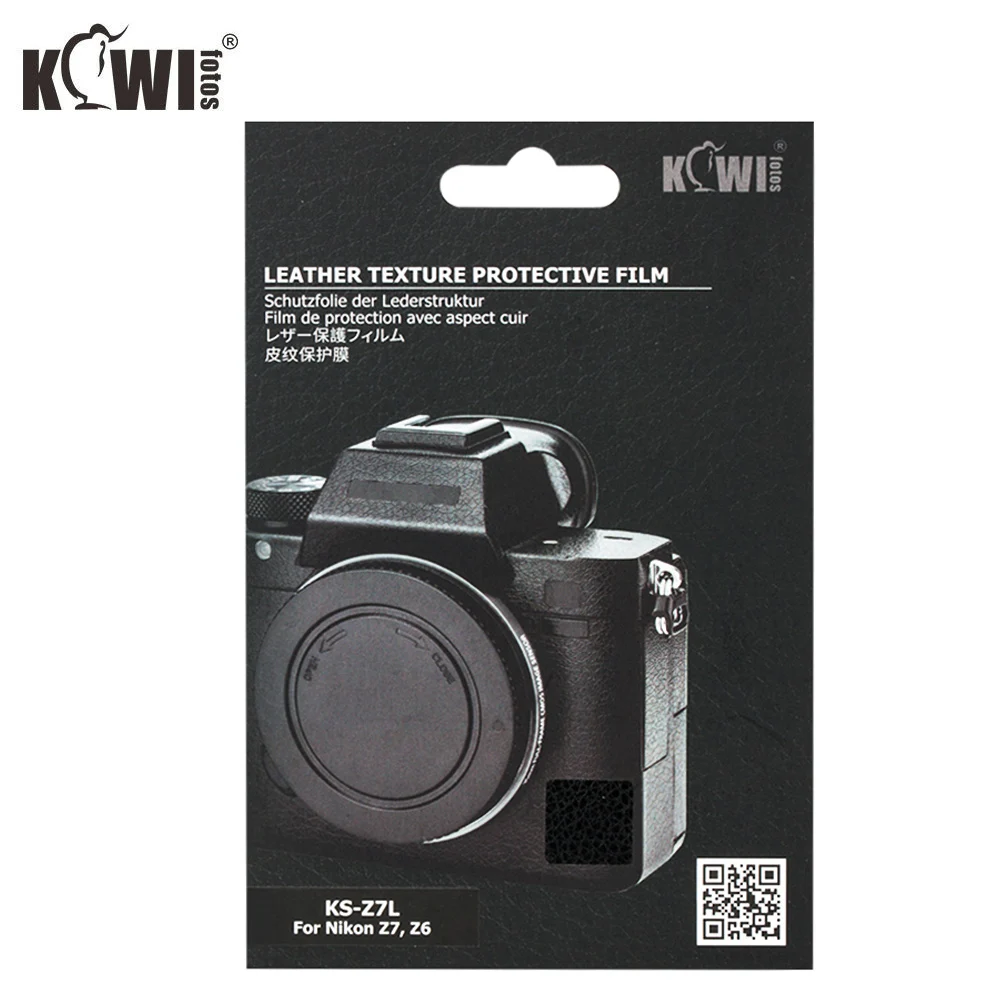 KIWIFOTOS KS Z7L камера кожаная текстура защитная пленка Комплект для Nikon Z7 Z6 с запасной