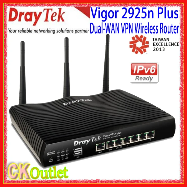 Новое Draytek вигор 2925n + двойной батарея ван vpn маршрутизатор брандмауэр CSM QoS 2 xUSB 3 г /