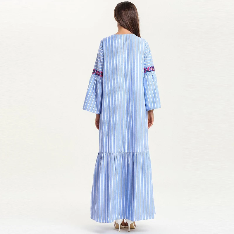 Абая кафтан хиджаб мусульманское платье джилбаб Caftan халат Дубай для женщин