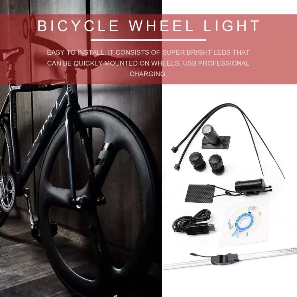 Leadbike ветровое и огненное колесо, популярный DIY велосипедный светильник, водонепроницаемый светильник для велосипедных шин, программируемый светодиодный двусторонний дисплей