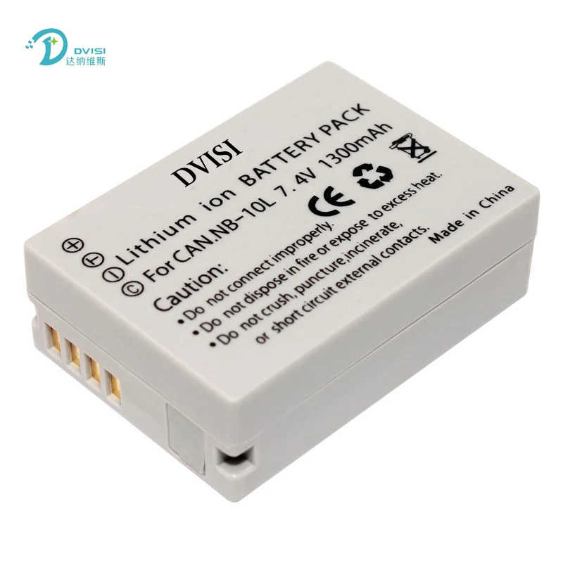 DVISI 2 шт./лот 7 4 V 1300mAh Цифровая камера Аккумулятор NB 10L NB10L для Canon G1X G15 G16 SX40HS SX50HS SX60HS
