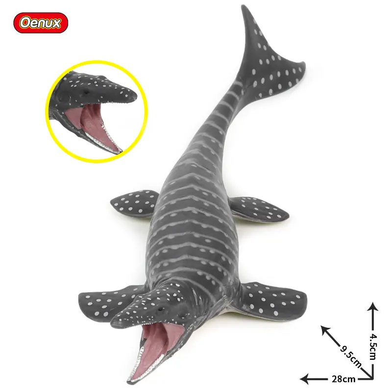 Mosasaurus Oenux доисторическая Морская жизнь дикарь дунклеостей террелли Рыба животное Фигурка динозавра лиоплуродон мосазавр модель детская игрушка - Цвет: Mosasaurus