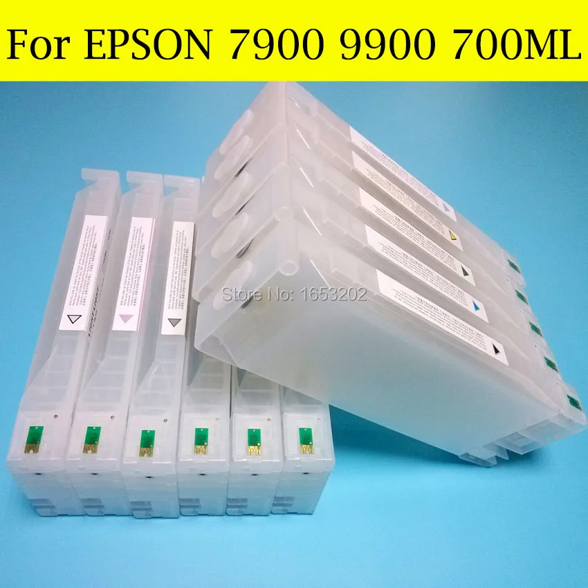 1 комплект Пустые заправляемые чернильные картриджи для принтера Epson 7900 9900 с
