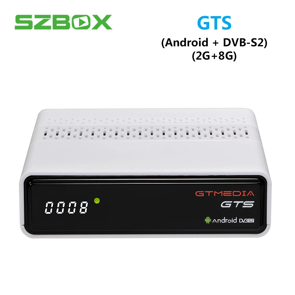 GTmedia GTS спутниковый ТВ приемник DVB-S2 Android 6,0 2 ГБ 8 ГБ Смарт ТВ приставка Wifi BT4.0 ТВ приставка Поддержка Cccam PK freesat v8