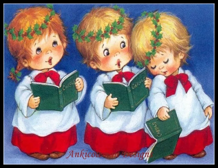 Рождественские наборы для вышивки крестом Carols счетный Набор рукоделия 14 ct DMC