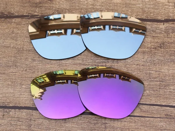 Chrome and Violet Vonxyz 20+ выбор цветов поляризованные Сменные линзы для-оправа Frogskins - Цвет линз: Chrome and Violet