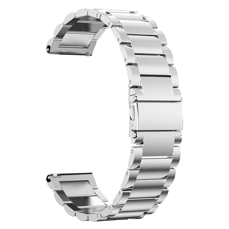 Steel Silver EXRIZU Milan часы на магнитном ремешке из Нержавеющей Стали Наручные Ремни металлический браслет для Xiaomi Mijia кварцевые Смарт-часы Amazfit Bip 1 2 - Цвет: Steel Silver