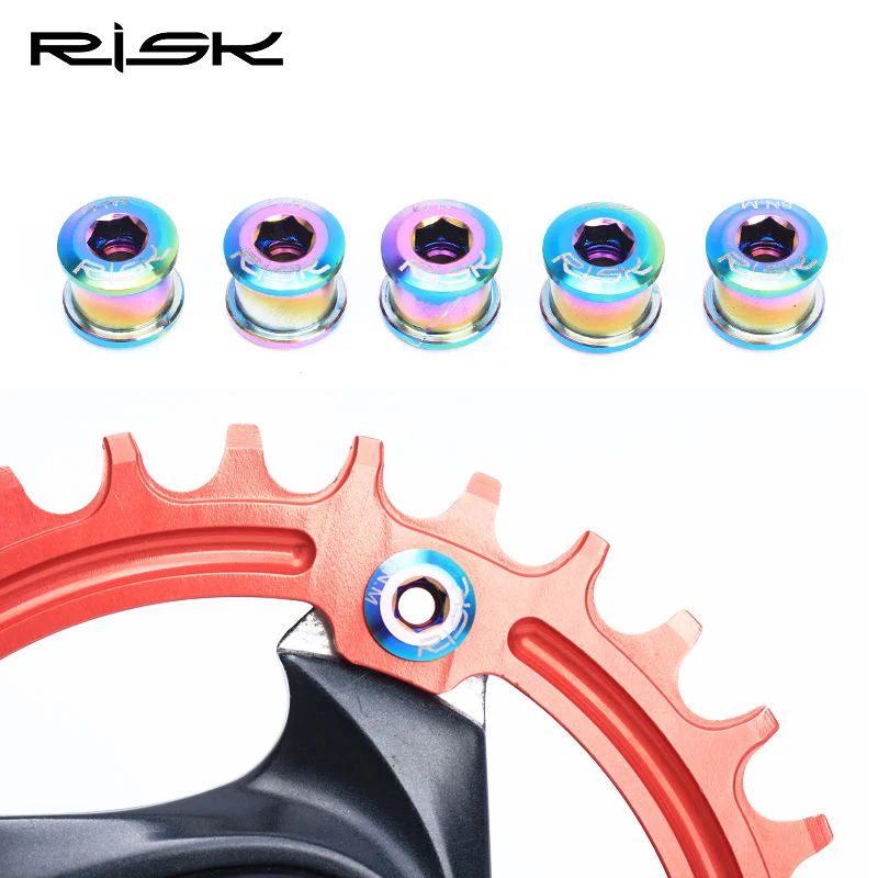 MTB Road Bike Titanium Single Ring Bolt Cycling Parts Bicycle Crank CNC Crankset Arm Screws Chain Wheel | Спорт и развлечения