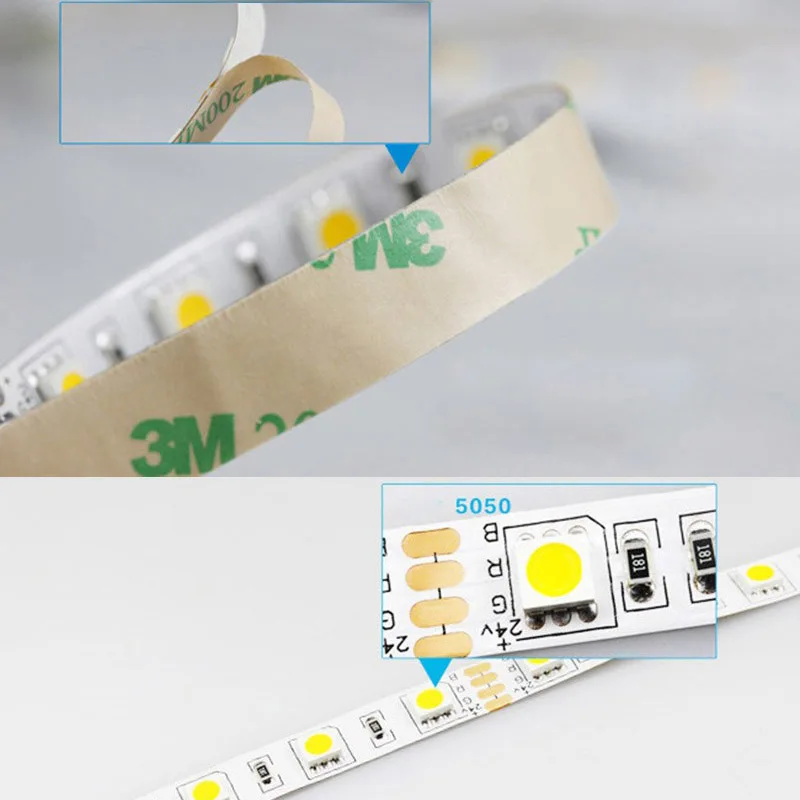 Светодиодная лента SMD5050 высокой ярсветильник водонепроницаемая LED полоска с