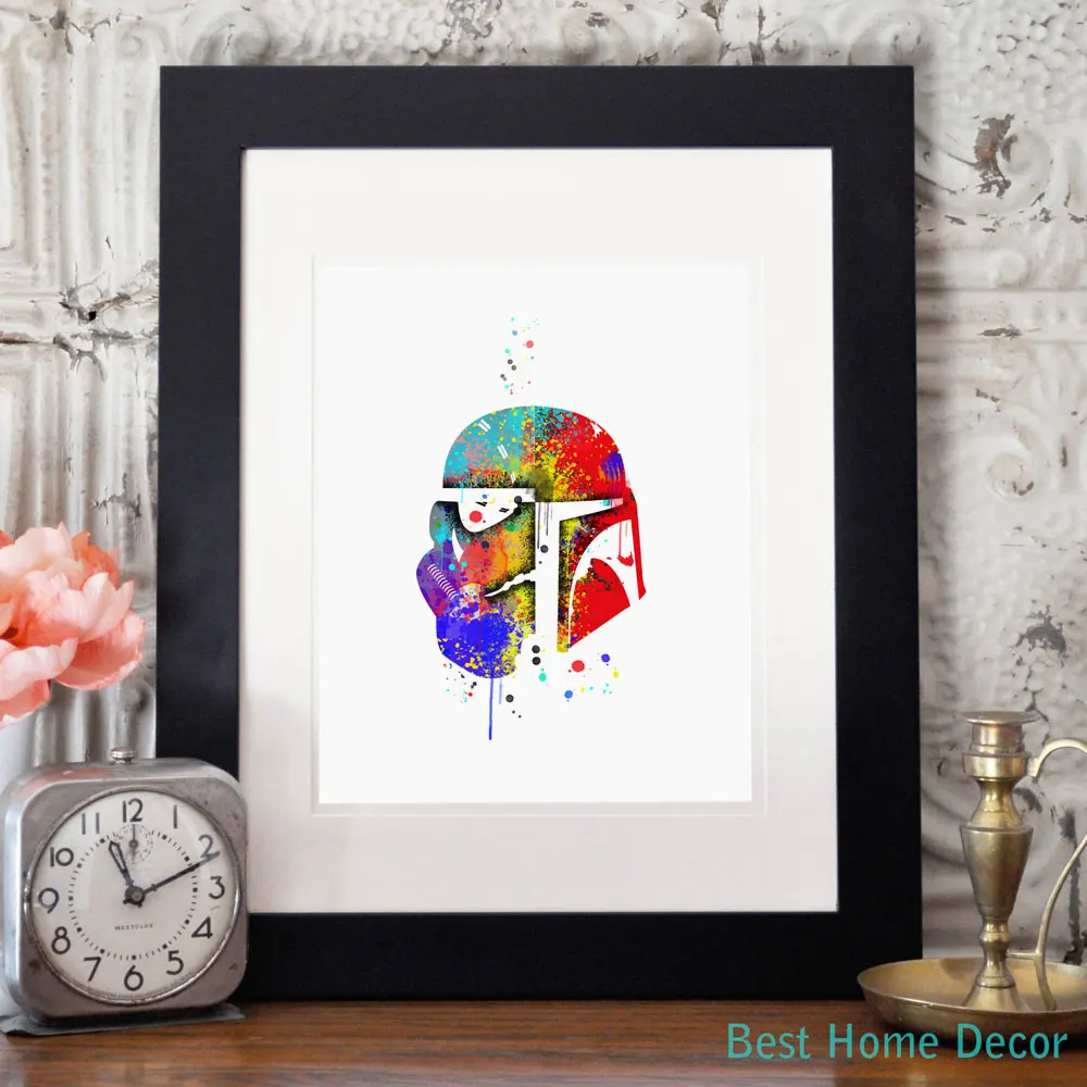 Плакат Звездные войны бумага для изобразительного искусства акварельные