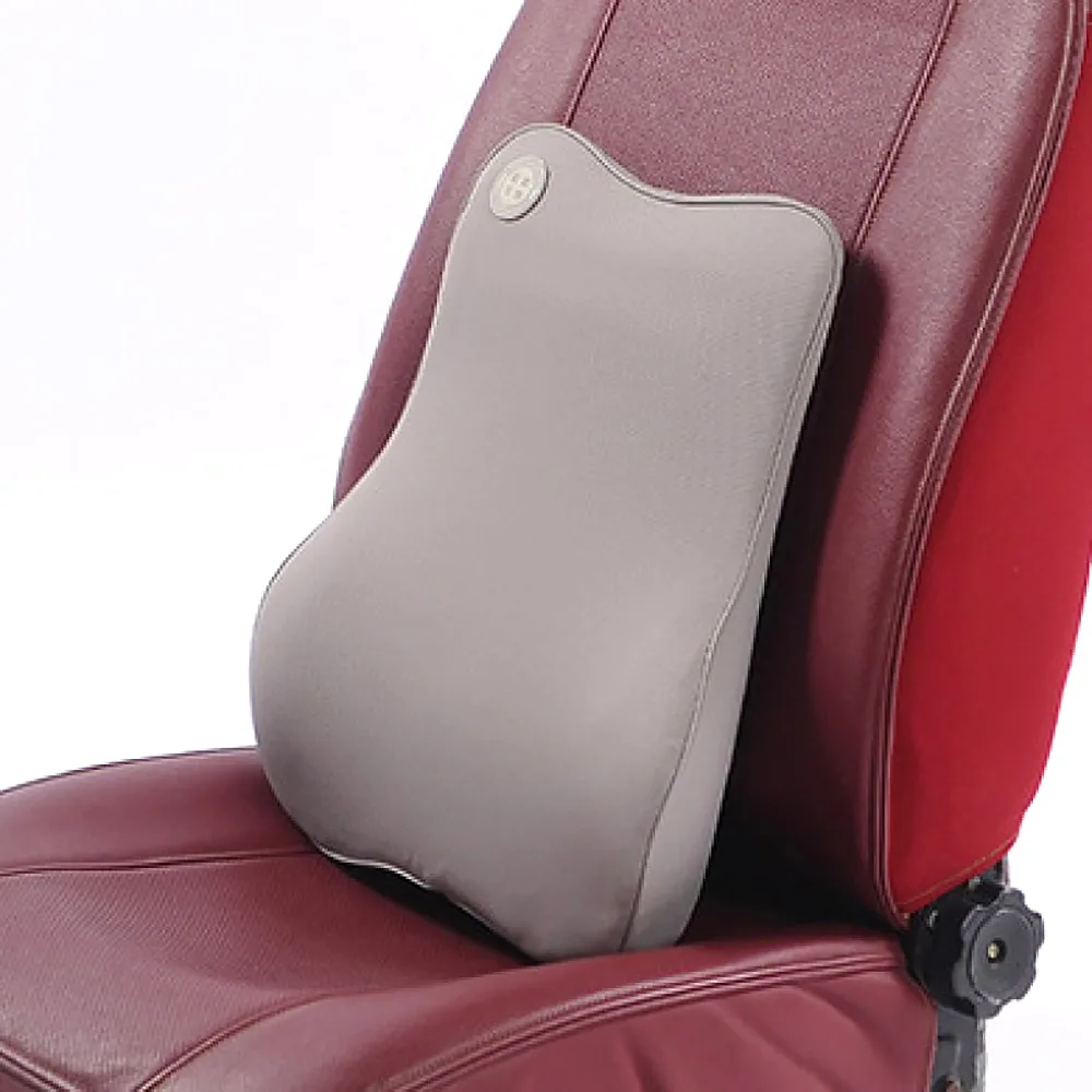 Gray Car Seat Pad FLY5D поддержка автокресла s Подушка для спины и подголовника поясные подушки с эффектом памяти поясничная поддержка спины водителя боли в позвоночнике поясничная подушка - Название цвета: Gray Car Seat Pad
