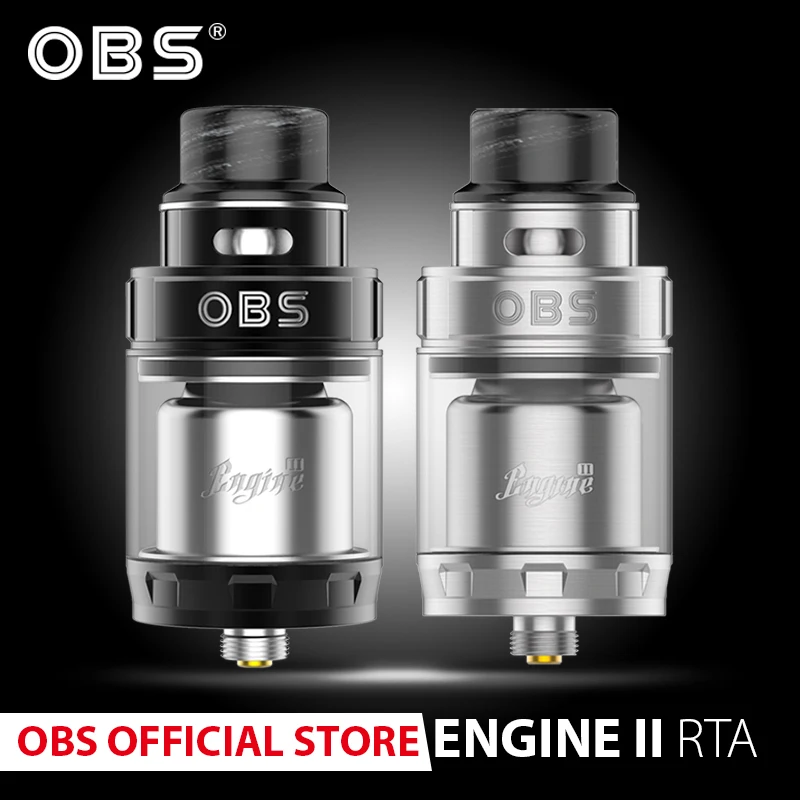Оригинальный атомайзер OBS Engine 2 RTA 5 мл с супер двойной катушкой и регулируемым