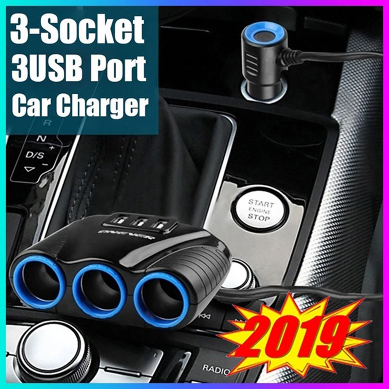 12V 24V розетка для автомобильного прикуривателя Разветвитель зарядное USB