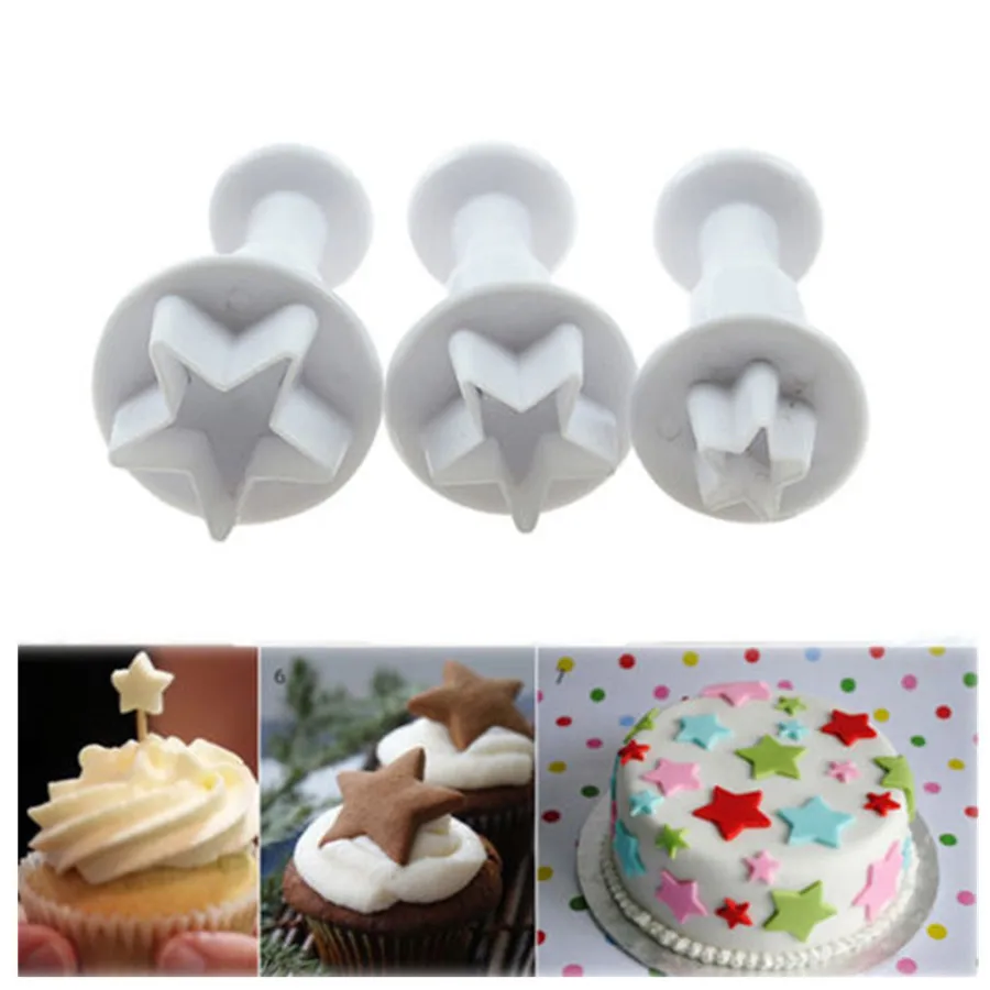 3 шт./компл. мини Звезда для выпечки тортов с помадной начинкой декоративная