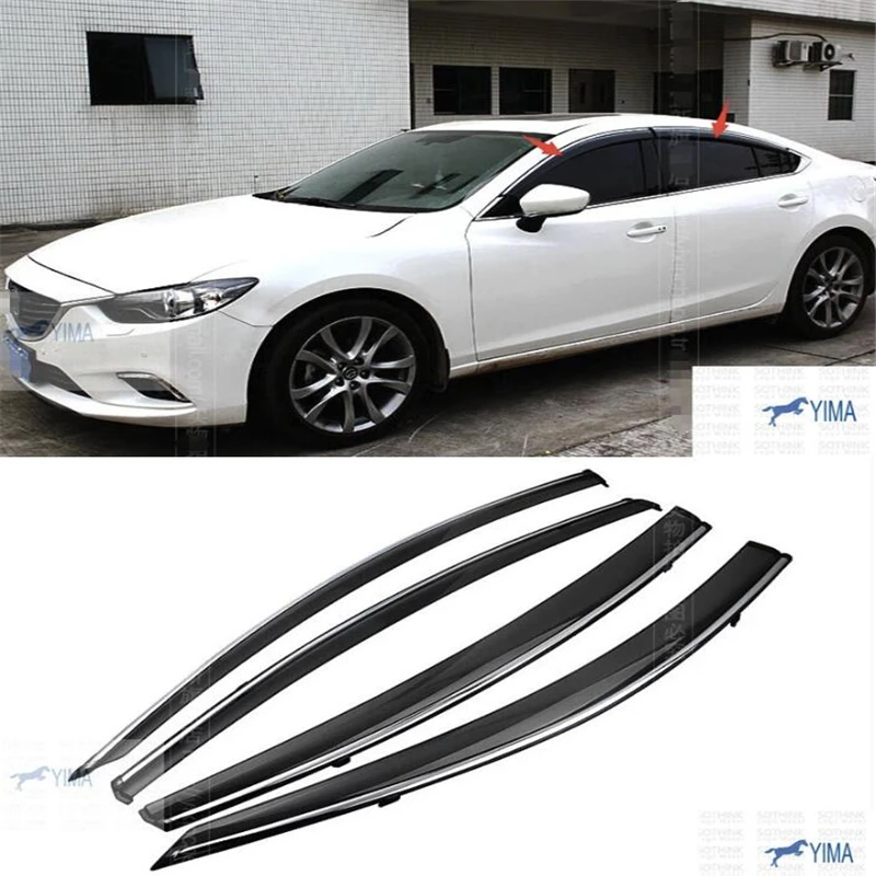 Автомобильный Стайлинг козырек от ветра и дождя для Mazda 6 ATENZA Sedan 2013 2014 2015|vent