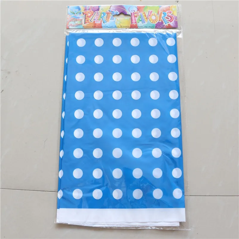 1pcslot Polka Dots Theme Kids Favors Maps Happy Birthday Decoration Plastic Tablecover Baby Shower Tablecloth Party Supplies | Дом и сад