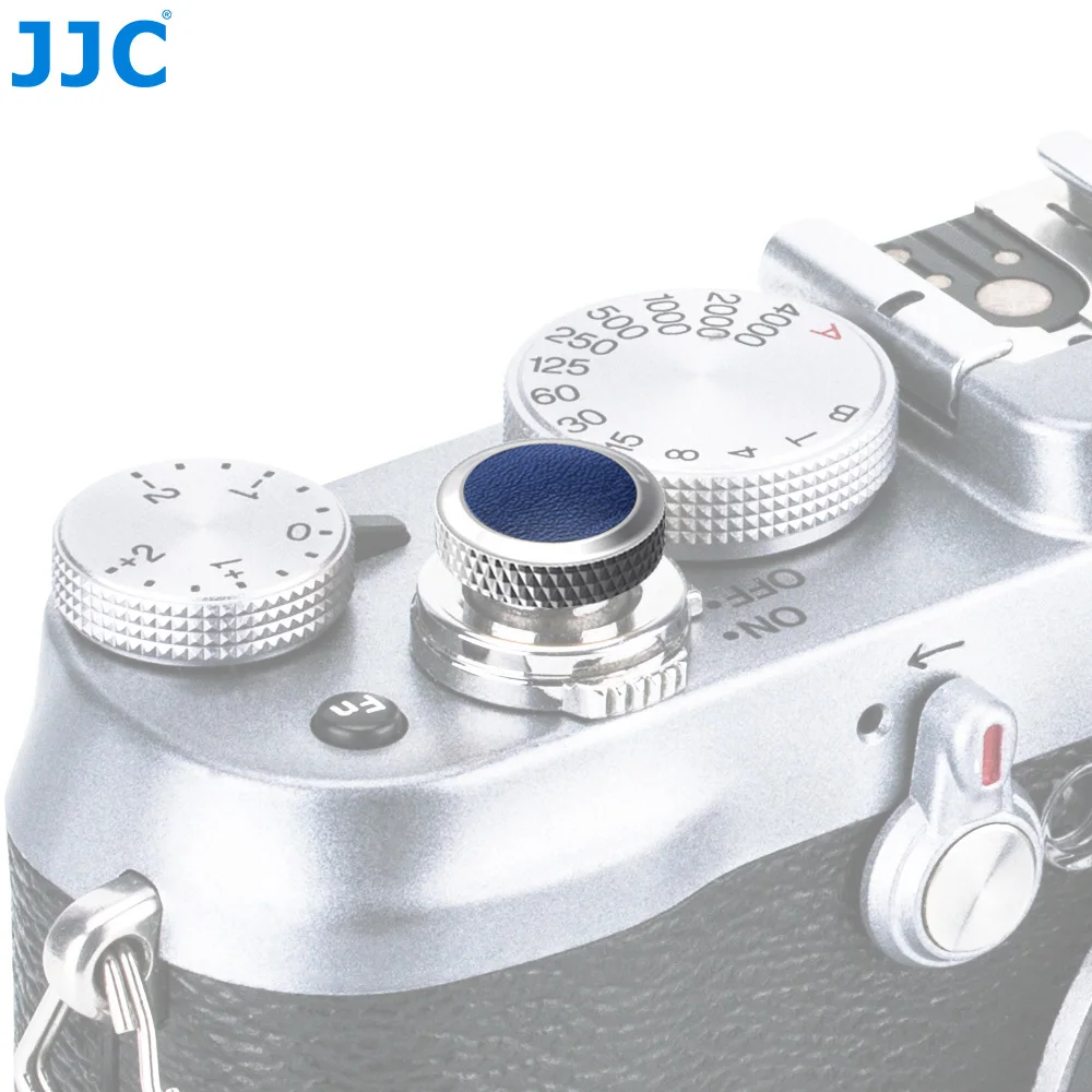 SRB-GR BLUE JJC Роскошный Металлический Камера затвора мягкая Спусковая кнопка для цифровой фотокамеры Fuji X-T30 X-T20 XT10 X-T3 X-T2 X-PRO3 X-PRO1 X-PRO2 X100 X100T X100F - Цвет: SRB-GR BLUE
