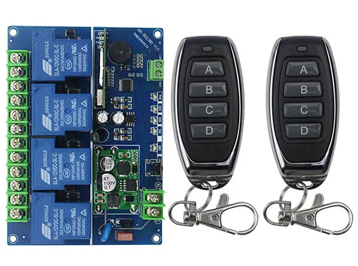 DC 12V 24V 36V 48V 4CH 30A RF беспроводной пульт дистанционного управления реле системы