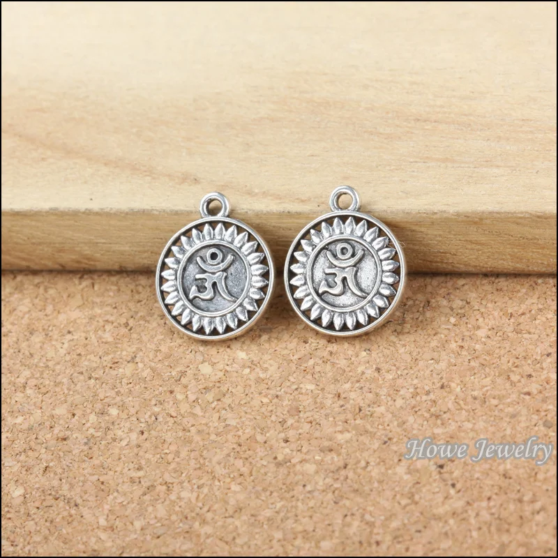 150 шт. круглые вечные индуистские символы Ом Йога мандала искусственная подвеска