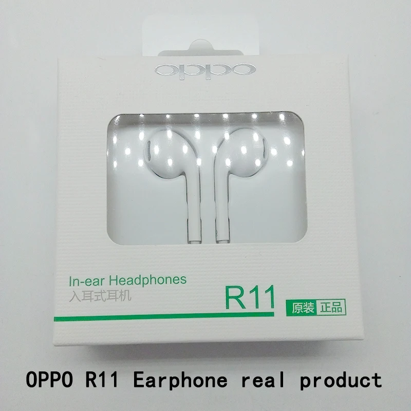 Коробка для хранения наушников OPPO R11 с разъемом 3,5 мм проводные наушники с контроллером для Xiaomi huawei OPPO R15 OPPO Find X F7 F9 OPPO R17