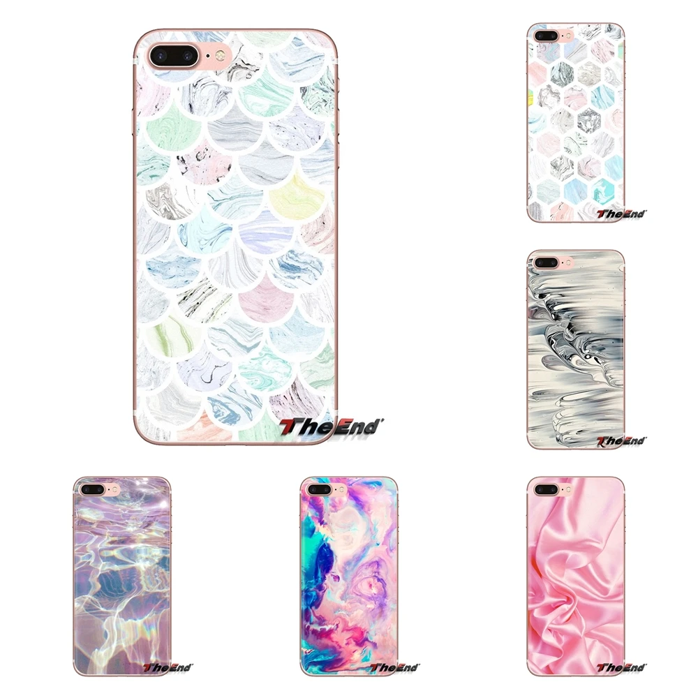 Marble Paper Textures Transparent Clear TPU Case For Huawei G7 G8 P7 P8 P9 P10 P20 P30 Lite Mini Pro P Smart Plus 2017 2018 2019 |