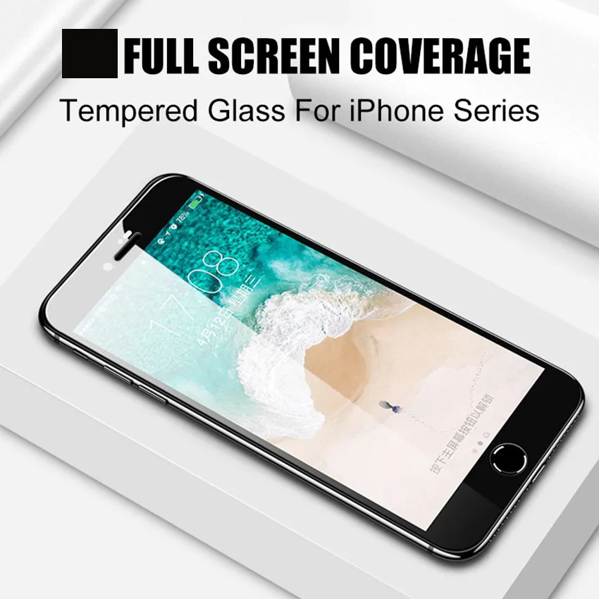 Защитное стекло Artisome 5D с изогнутыми краями для iPhone 8 7 закаленное 6 6s Plus |