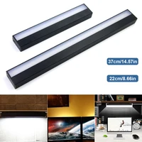 usb charging touch switch dimmable night light mirror lights long strips aluminum wall lamp for cabinet bedside bathroom kitchen
