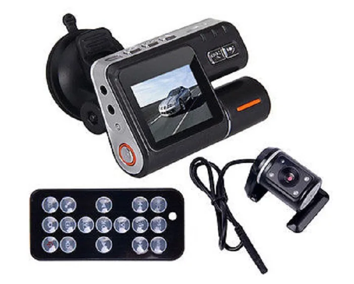 Автомобильный dvr HD DVR 120 регистратор 720 P двойная камера Cam reсветодио дный Corder LED