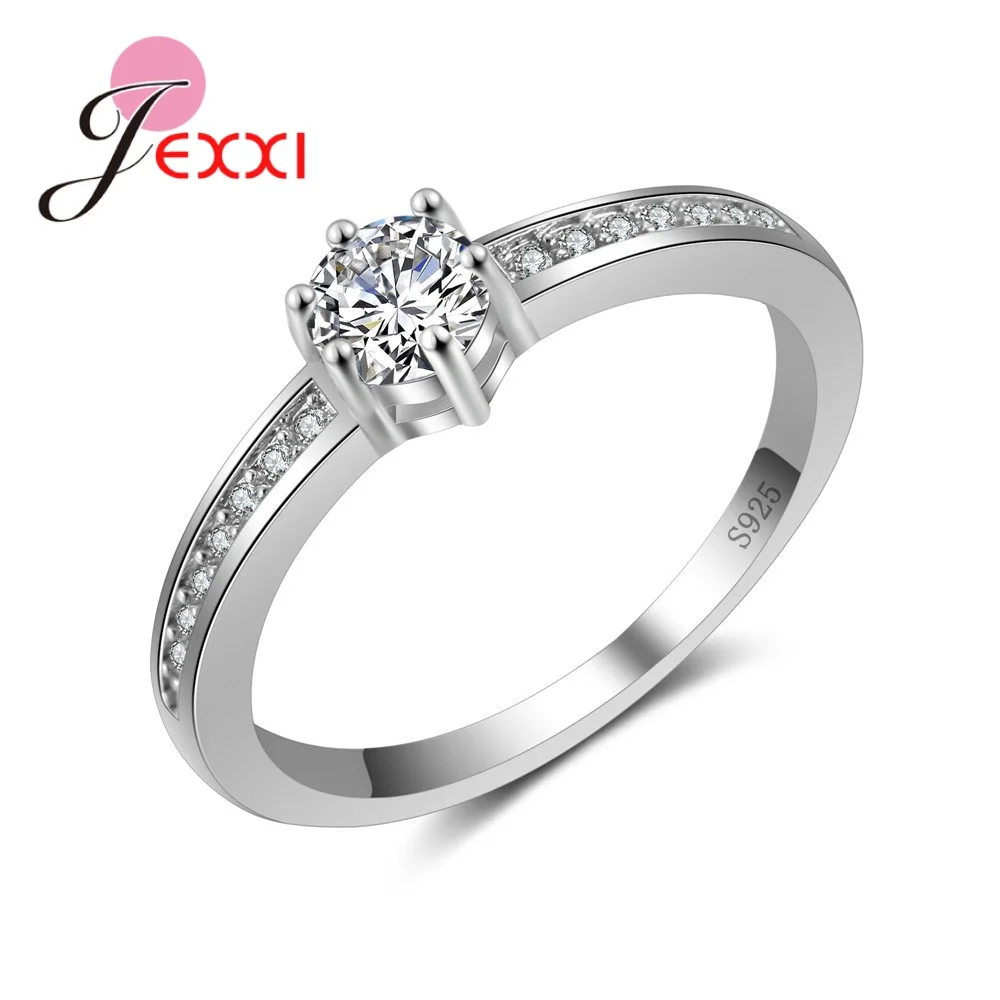 

Top Selling 925 Sterling Silver Ring CZ Cubic Zirconia Jewelry Wedding Ring Party Women Ring for Valentine Day Gifts