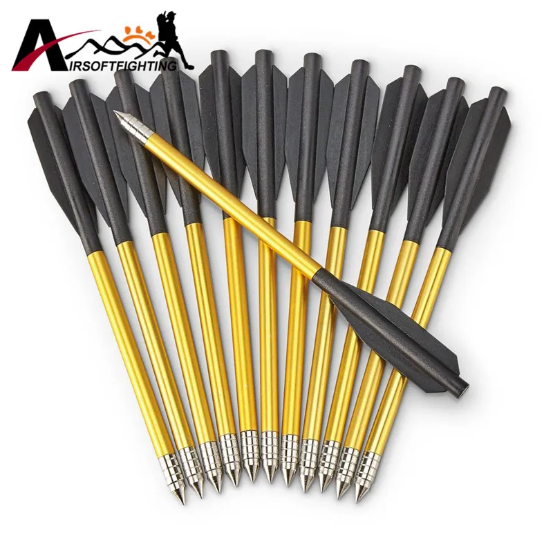 60 шт./упак. открытый Стрельба Охота Алюминий советы болт 6.5 &quotДлина стрелка из