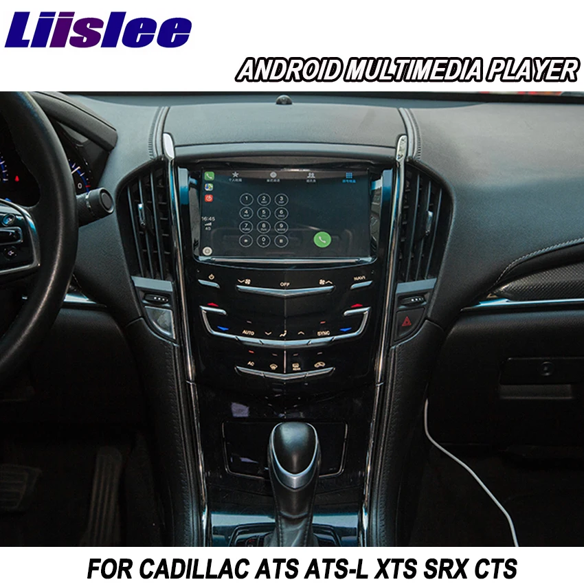 Liislee 2 din Android для Cadillac ATS ATS-L XTS SRX CTS автомобильный мультимедийный плеер gps навигация Видео Радио Bluetooth