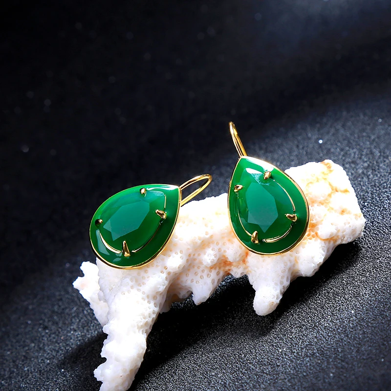 Модные Винтажные крошечные серьги для женщин очаровательные серьги-капли с