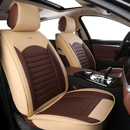 Beige Standard Высокое качество PU кожаный чехол для сиденья автомобиля для nissan x trail x-trail xtrail t30 t31 t32 2010 2009 2008 2007 - Название цвета: Beige Standard