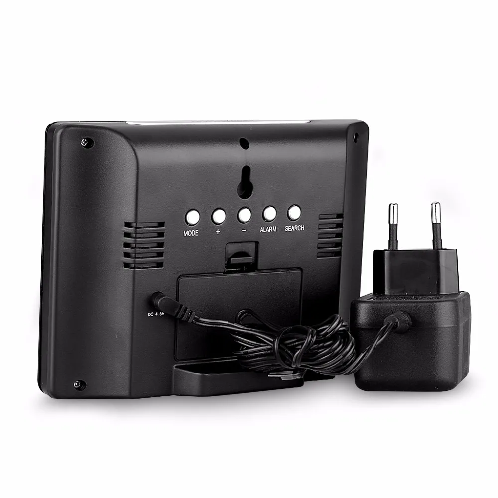 Excelvan цифровые настольные часы с радиоуправлением Погодная станция будильник