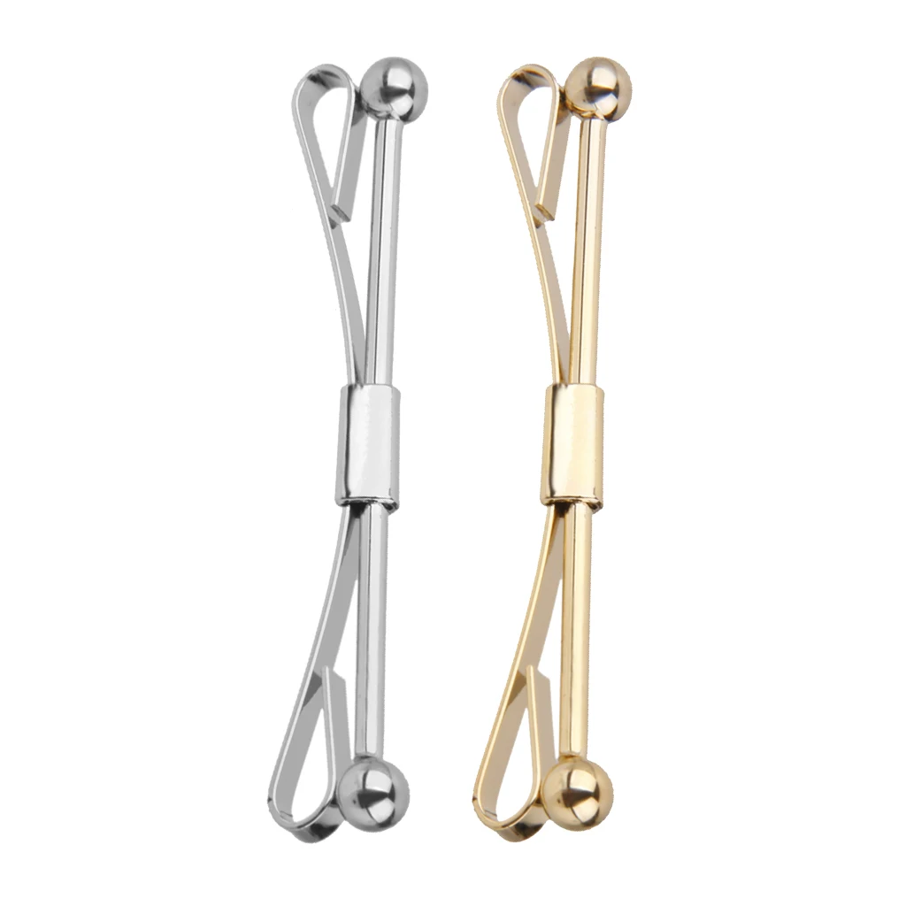 2 шт. рубашка с галстуком заколки для галстука воротника застежка клипса простая