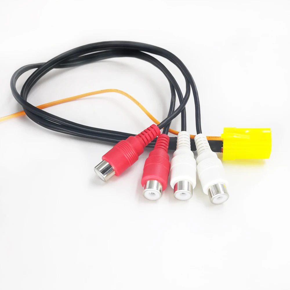 Biurlink 5 шт. MINI ISO 6Pin адаптер линейный выход 4 chinch кабель 4RCA провод для Volkswagen Audi Seat Skoda