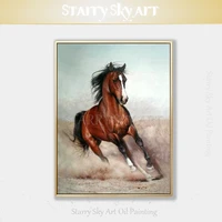 top artist hand painted high quality impressionist animal horse oil painting on canvas horse oil painting for wall decoration