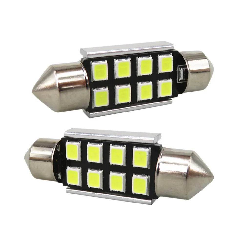 WLJH 12x светодиодный 36 мм C5W белый CANbus лампы 2835SMD интерьерные номерного знака для BMW