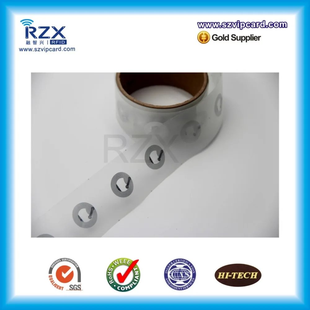 

1000pcs Diameter 21mm size NTAG213 NFC tag dry inlay RFID tag