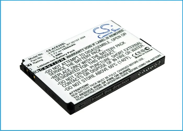 Высококачественная батарея Cameron Sino A7BTA040B BT.00107.004 для Acer beTouch E200 L1 | Мобильные